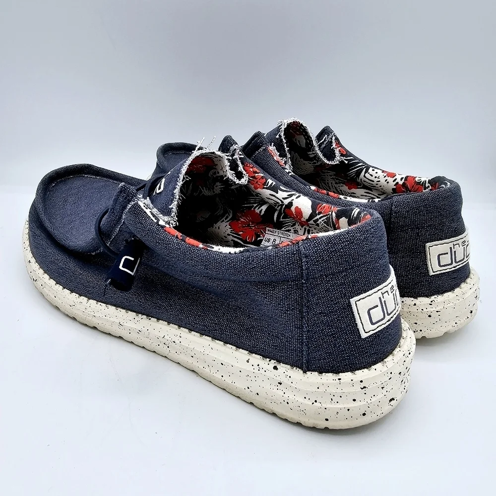 Hey Dude Wally Stretch Sox Blue Loafer Shoes